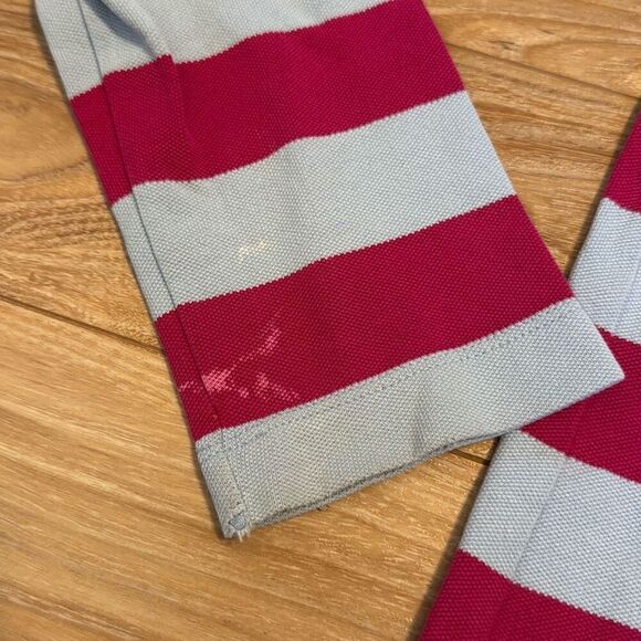 Lacoste vintage pink and blue striped long sleeve size 42 Has some bleach stai - Picture 4 of 8